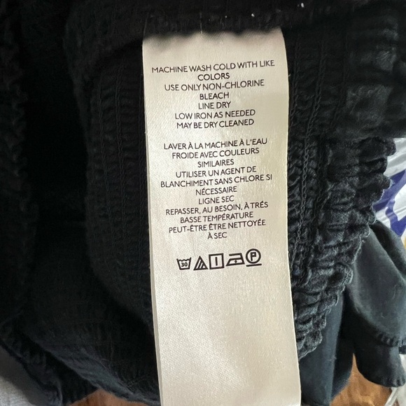 Anthropologie Maeve Flutter Smocked Cropped Top Women’s Size 10 - Picture 7 of 7